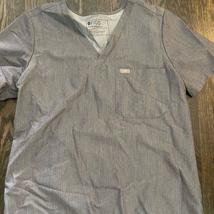 Figs Womens Graphite Catarina scrub top